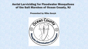 Aerial Larviciding for Floodwater Mosquitoes of the Salt Marshes of Ocean County NJ Mike Senyk