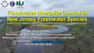 Floodwater Mosquito Control in New Jersey Freshwater Species Scott Crans